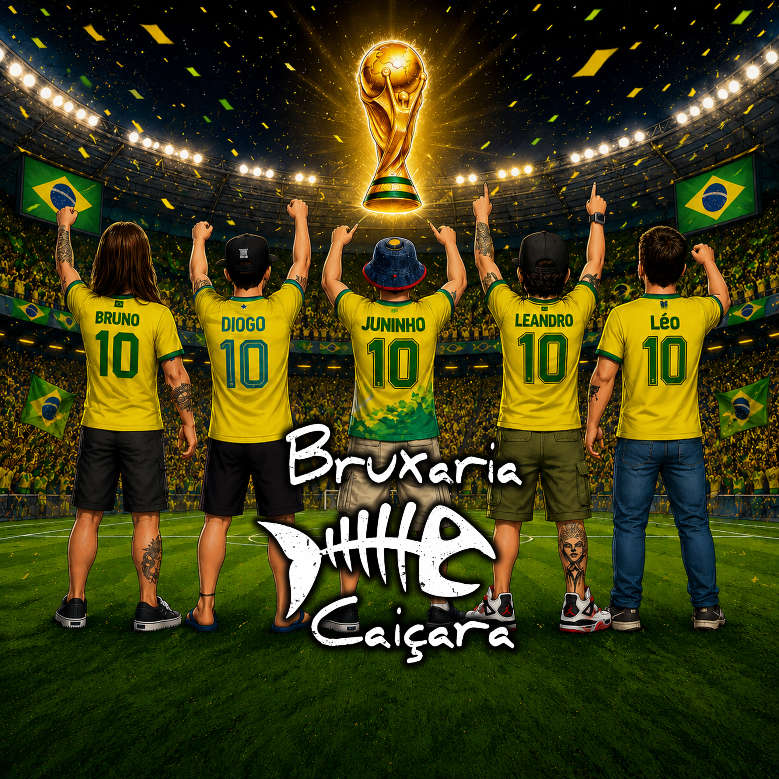 Bruxaria Caiçara lança ‘O Grito da Galera’, música inspirada na paixão brasileira pelo futebol
