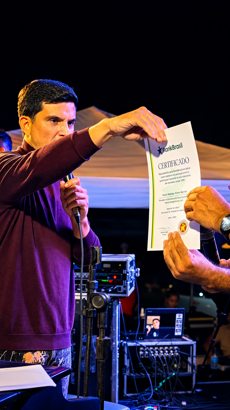 Sexto recorde nacional de Paulo Rodrigo nasce de apresentação inédita em Canindé