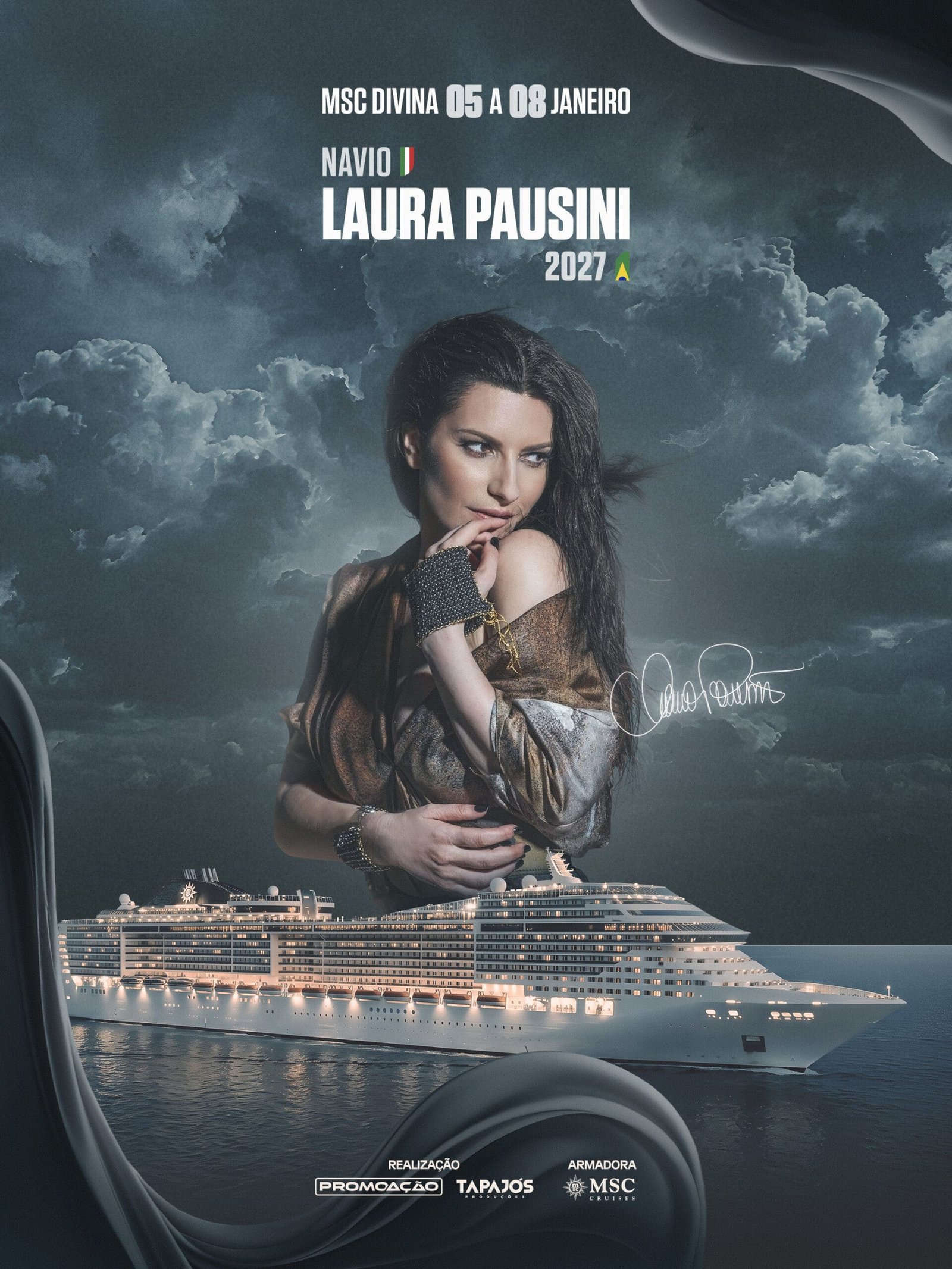 Laura Pausini ganha navio temático no Brasil e inaugura nova fase da PromoAção
