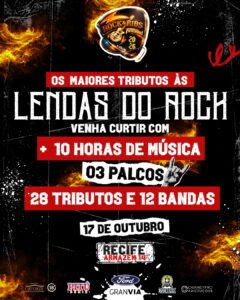 Rock & Ribs Festival reúne 12 bandas e 28 tributos em Recife