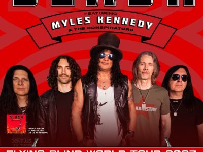 Slash e Myles Kennedy anunciam quatro shows no Brasil em abril de 2027 e lançam o single ‘Flying Blind’.