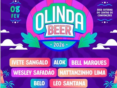 Olinda Beer 2026 anuncia elenco estrelado e promete a maior prévia de Carnaval do Brasil